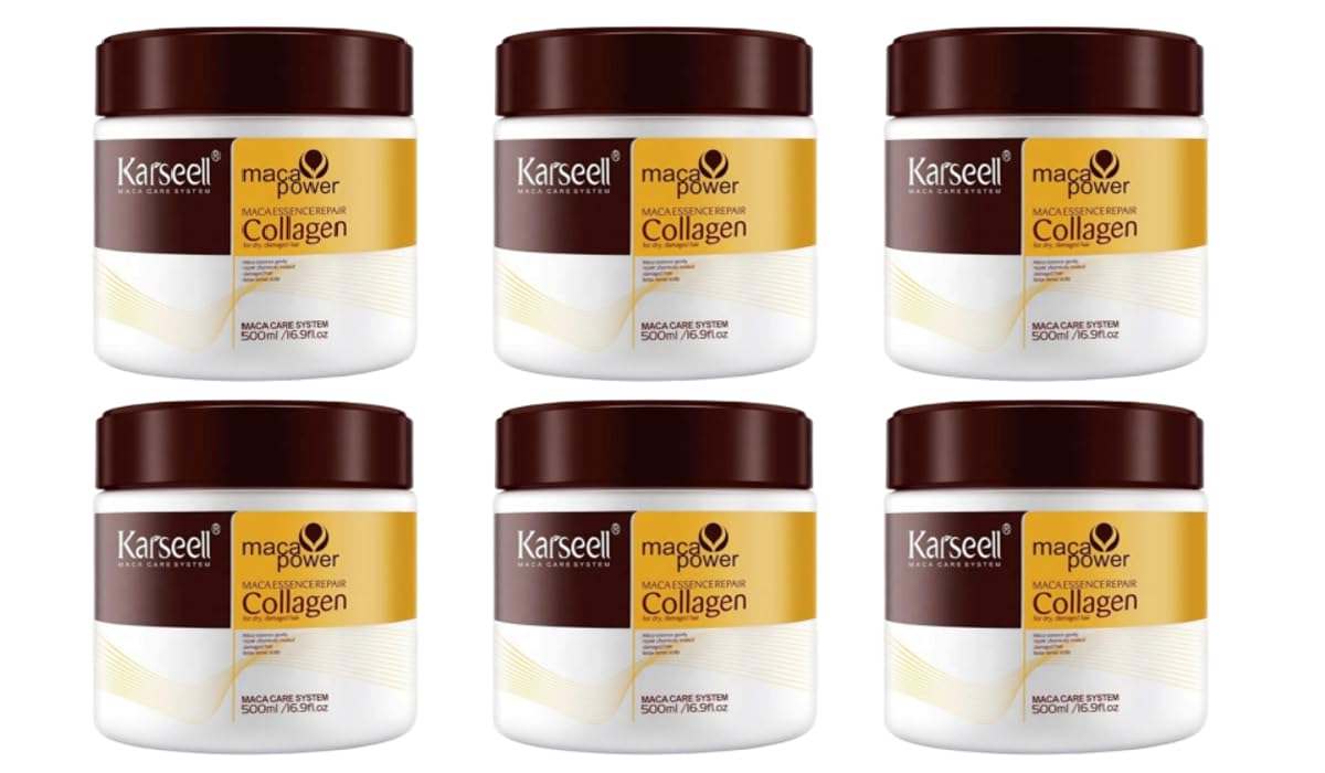 Karseell Collagen Hair Treatment DeepRepair Conditioning Argan Oil Hai PACK OF 6