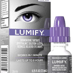 LUMIFY Redness Reliever Eye Drops, For Whiter & Brighter Looking Eyes, 0.25 Fl Oz (7.5 mL)