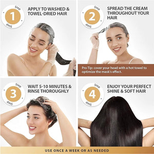 Karseell Collagen Hair Treatment DeepRepair Conditioning Argan Oil Hai PACK OF 6
